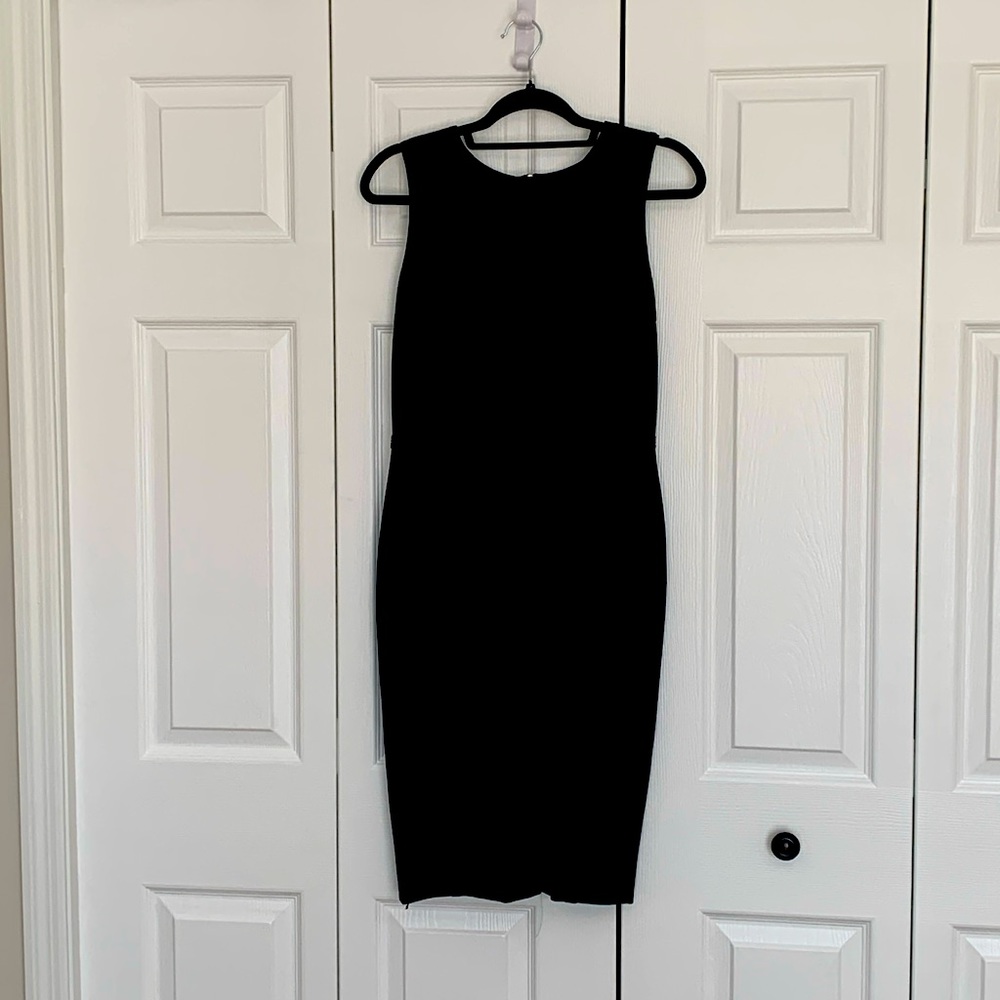 WHBM Sz 4 Black Sheath Dress
